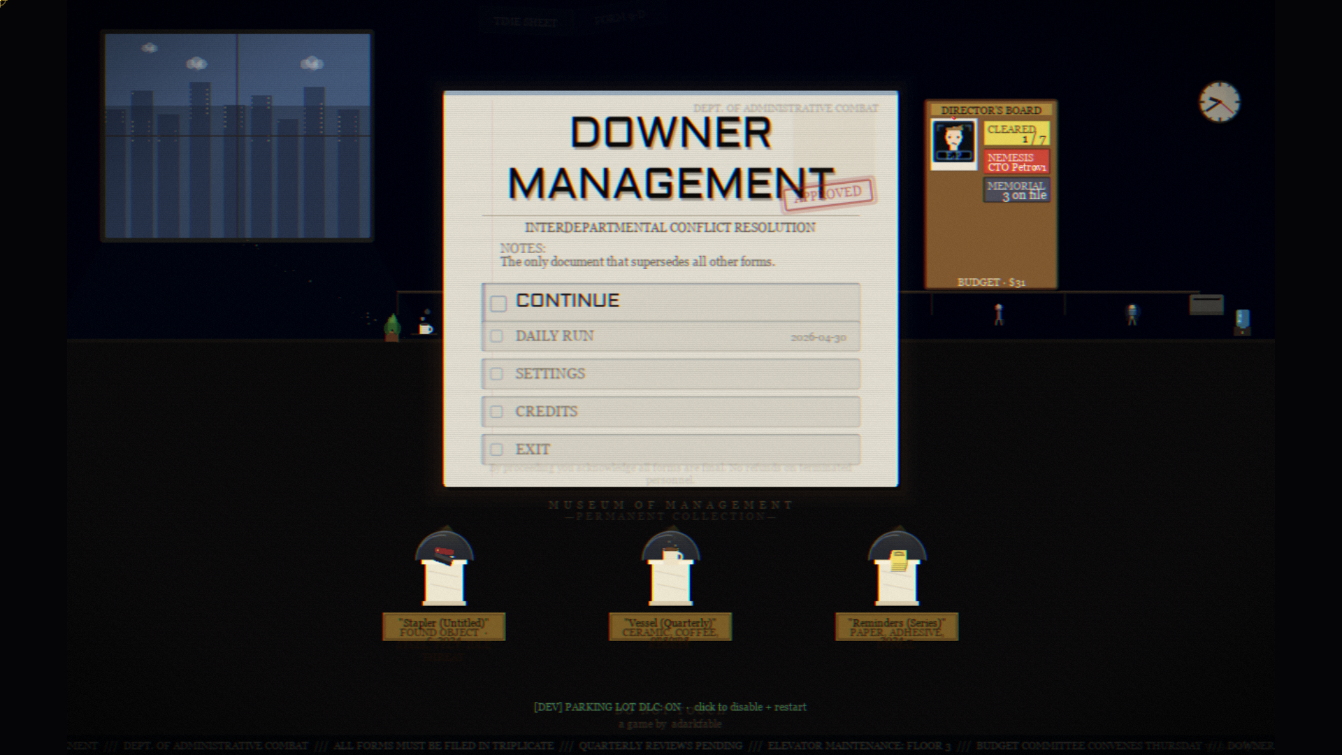 MANAGE DOWNWARD. FILE UPWARD.